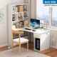 正品 卧室学习 书桌书一体电桌台办公脑桌学架生家用写字桌转角桌式