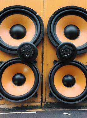 进口黑克仕5寸6.5寸车载同轴高重中低音喇叭汽车音响升级立体家用