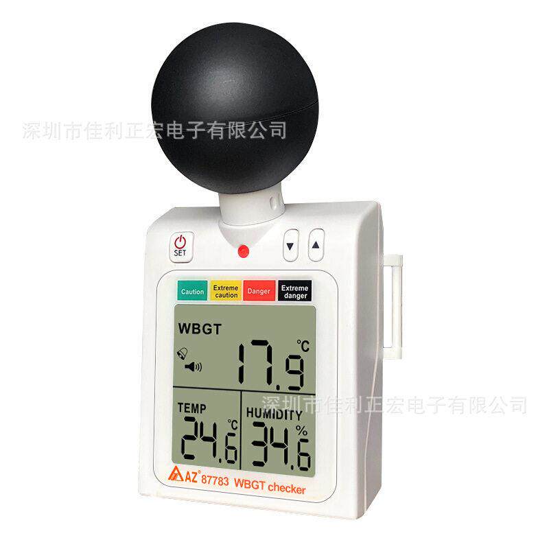 衡欣AZ87783热度指数计 中暑预防温湿度计 热力指数计