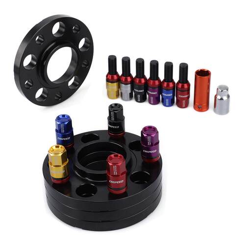 5x120汽车轮毂法兰盘车轮加高加宽 2*15mm/2*20mm/20只防盗螺栓