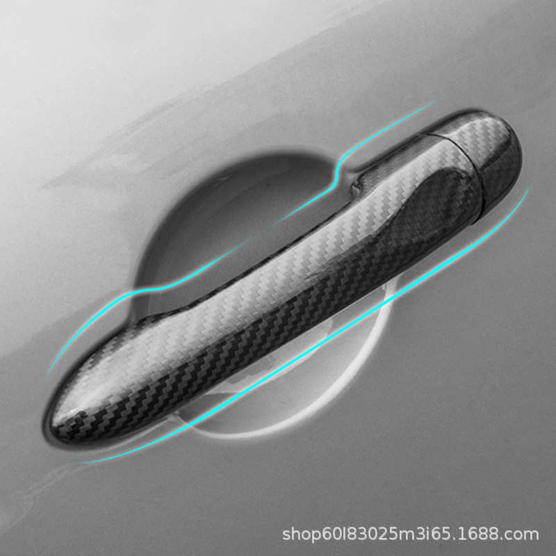 适用于15-18款拉达LADA XRAY  X-ray 拉手车门外把手碳纤纹扣手贴