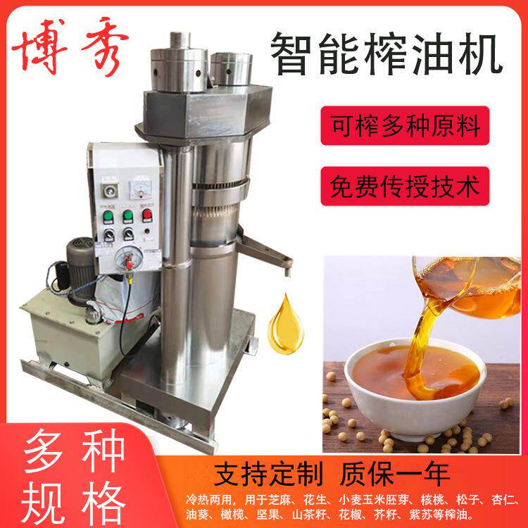 亚麻籽榨油机橄榄菜籽榨油设备物理压榨出油率高