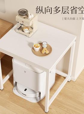 客厅边户几鱼缸水族箱小型物扫地机器置人架底座打印机方QPR桌子