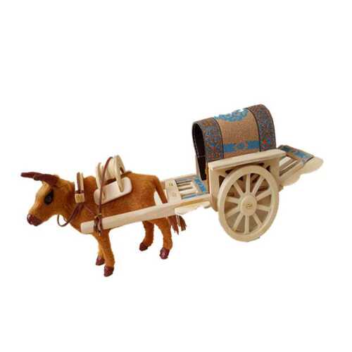 纪念品特色工艺品草原蒙古族车 小 礼品勒勒车仿真摆件特色牛拉