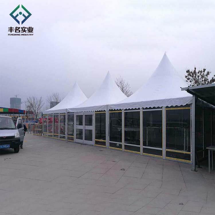 户外展销车展婚庆篷房沙滩遮阳四角吊顶豪华锥顶铝合金帐篷