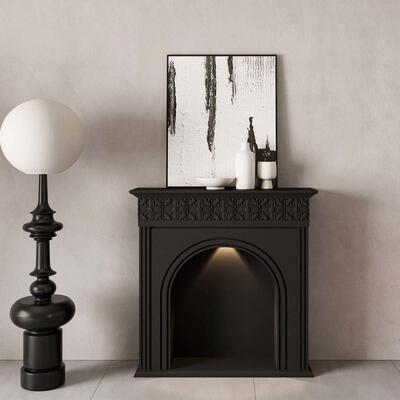 法奶油雕花壁炉架民宿关复古欧式美式厅WBC玄客网红简式约仿真装