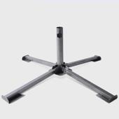 户外遮阳伞摆摊伞遮阳伞伞座伞架加厚十字折叠广告伞伞坐金属底座