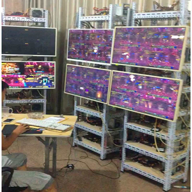 游戏工作室架子电脑架子dnf搬砖主机架机箱架主板架子角钢裸机架
