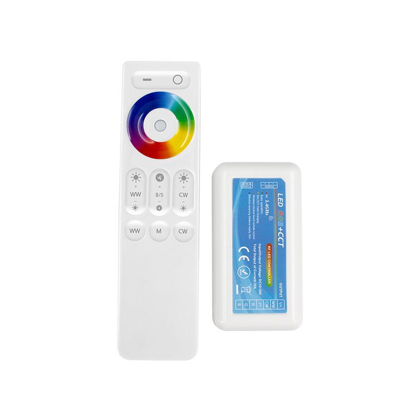 2.4G触摸控制器RF无线RGB+CCT控制器可分组同步LED灯带灯条控制器