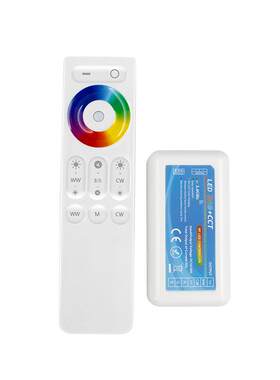 2.4G触摸控制器RF无线RGB+CCT控制器可分组同步LED灯带灯条控制器