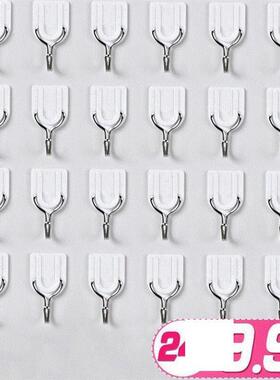 White wall hooks wall hanging glue stick can not pull off
