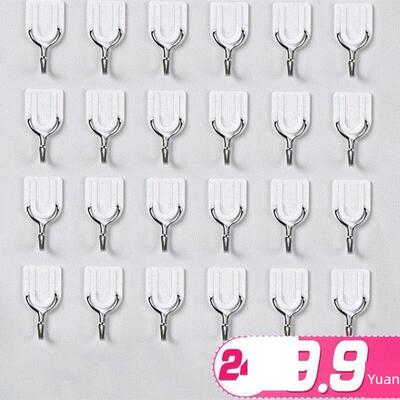 White wall hooks wall hanging glue stick can not pull off