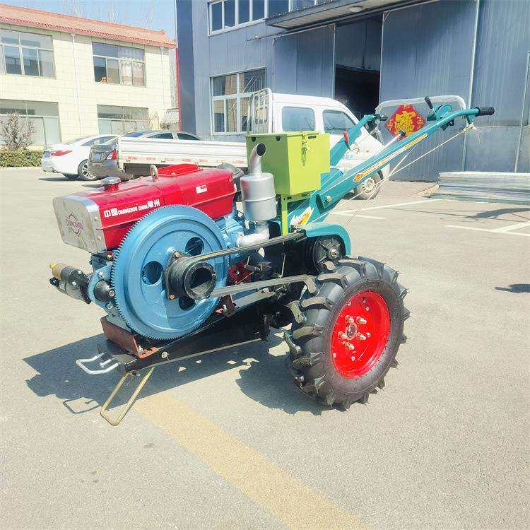手扶旋耕机可加装电启动山地开荒除草开沟还田一体机水冷发动机