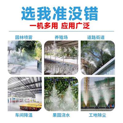 雾建筑雾地围挡喷淋系统车间厂房养殖场除尘降温高压工雾化CTB喷