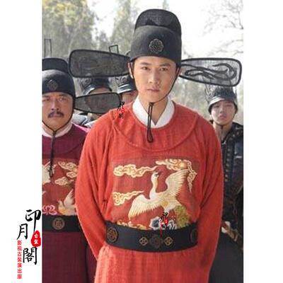 高档男影视服唐朝宋朝明朝士臣官员大服刺绣补县令知府朝服古装演