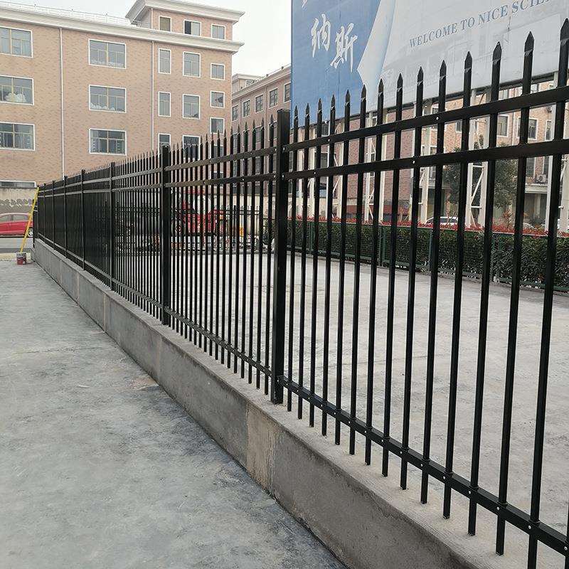 锌钢护栏厂区小区学校栏杆别墅庭院工地院墙栅栏厂家围栏防攀爬