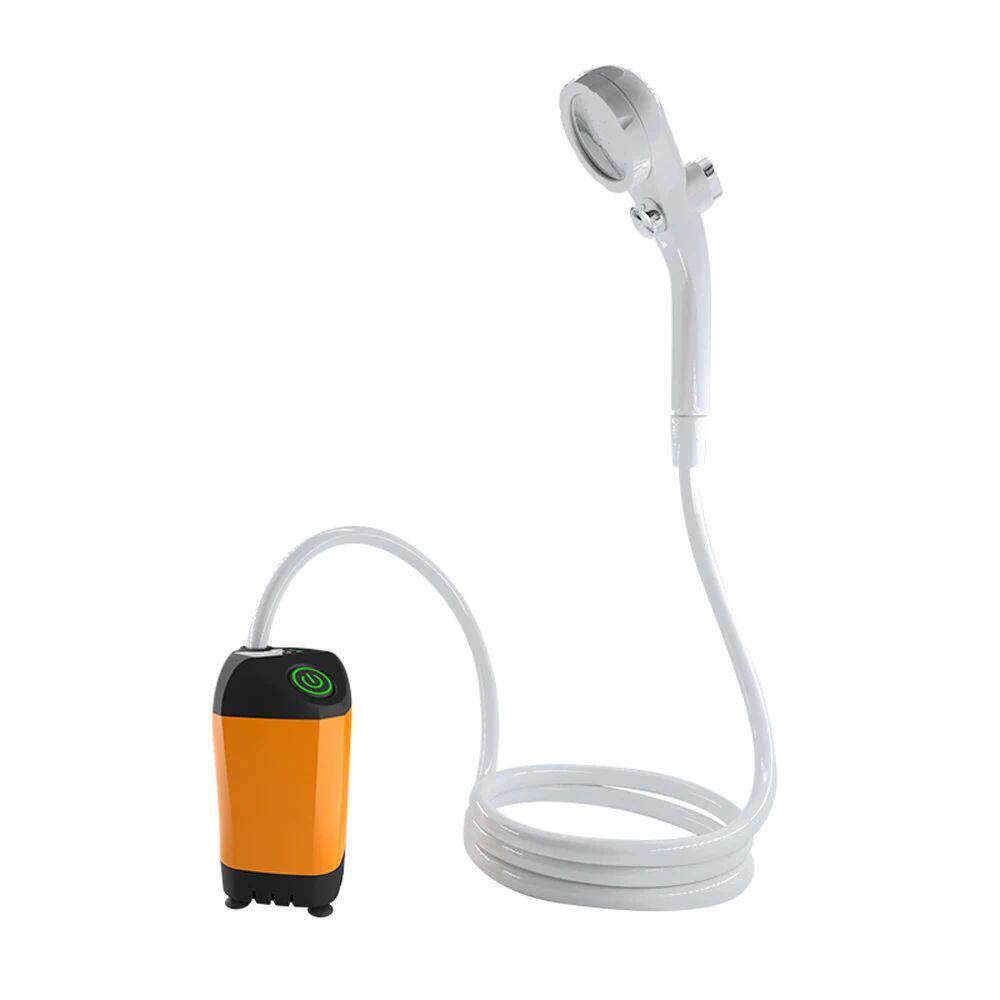 Outdoor Camping Shower IPX7 Waterproof Orange with Digital D
