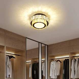 过道灯水晶玄关阳台走廊吸顶灯轻奢网红新款 灯走廊衣帽间led灯具