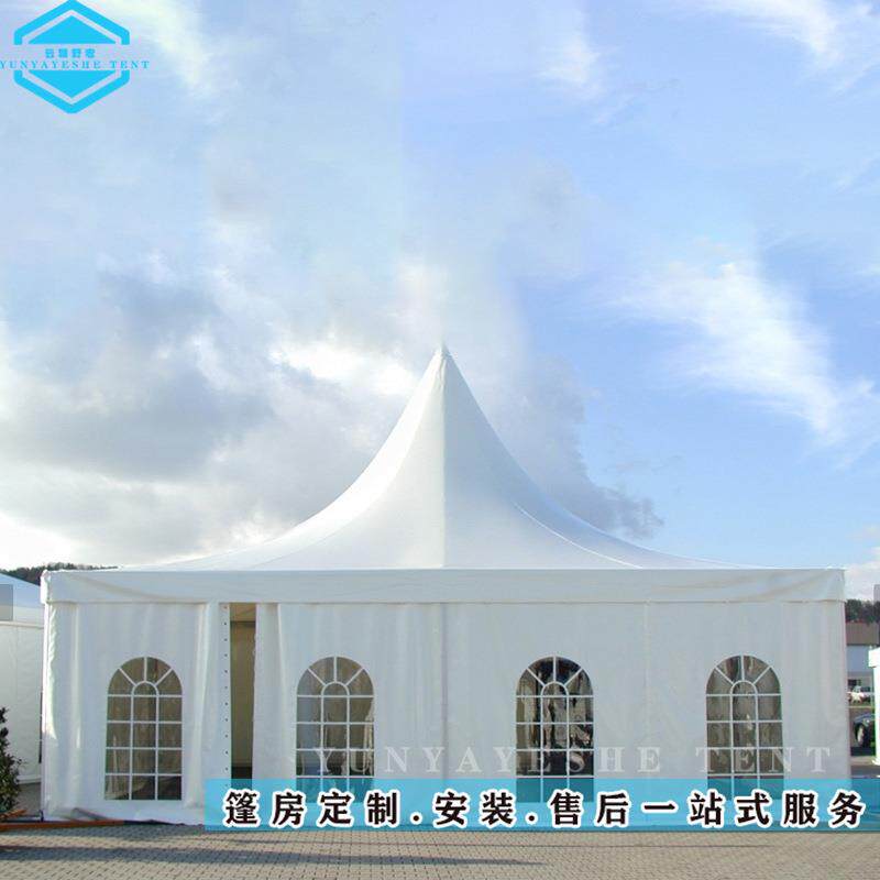 篷房厂直销户外聚会欧式尖顶帐篷婚礼摄影白色广告帐篷车展帐篷