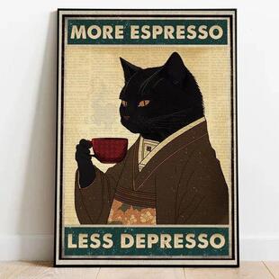 怀旧覆古酒吧咖啡馆装饰画餐柜咖啡角摆画客厅卧室西餐厅挂画