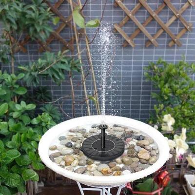 太阳喷水泉池花园690能流水泳池喷泉漂浮户外鸟浴盆庭院景喷观小