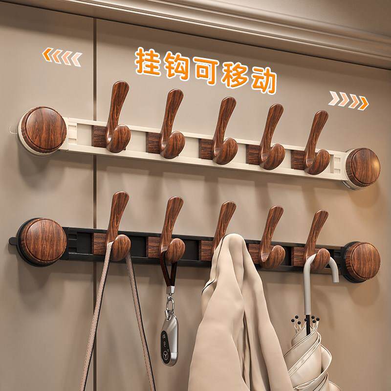 瑞典宜氏家居吸盘门后挂钩入户门免打孔壁挂无痕粘胶挂衣架挂衣钩