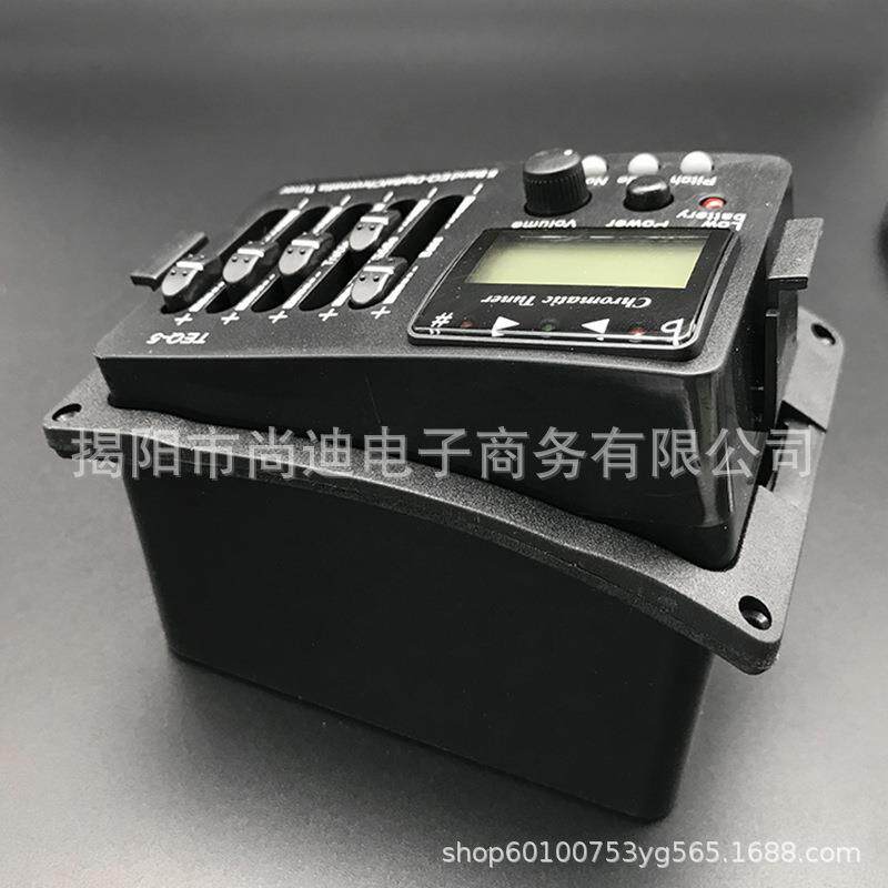 吉他拾音器5段拾音器TEQ-5带十二平均律调音器五段拾音器电箱吉他