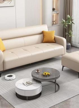小型租双人沙发两用户客厅代tb-81950简约轻奢奶油风现出房公寓民