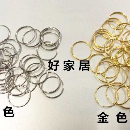 灯饰水晶配件钢圈连接扣连接八角珠连接圈珠帘diy材料配件批发