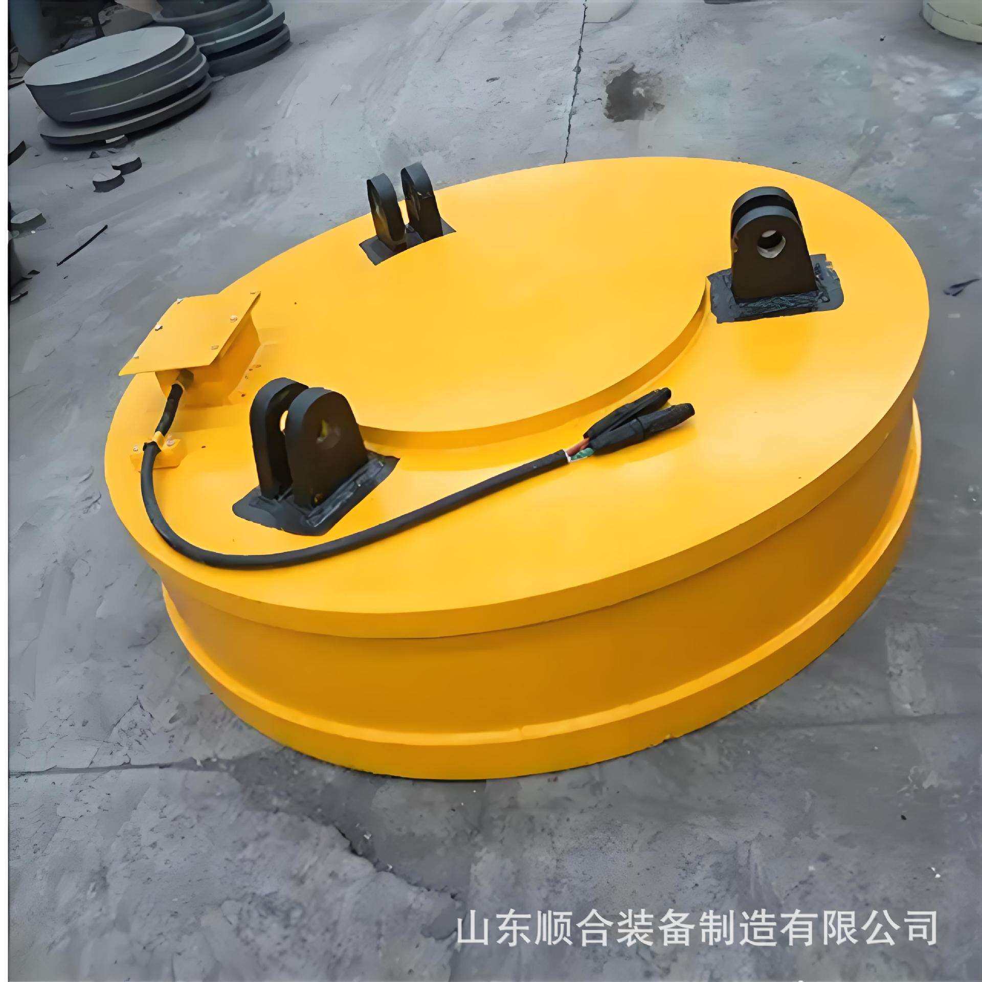 1.5米圆形强磁吸盘远程控制高频起重除铁器起重机电磁吸盘
