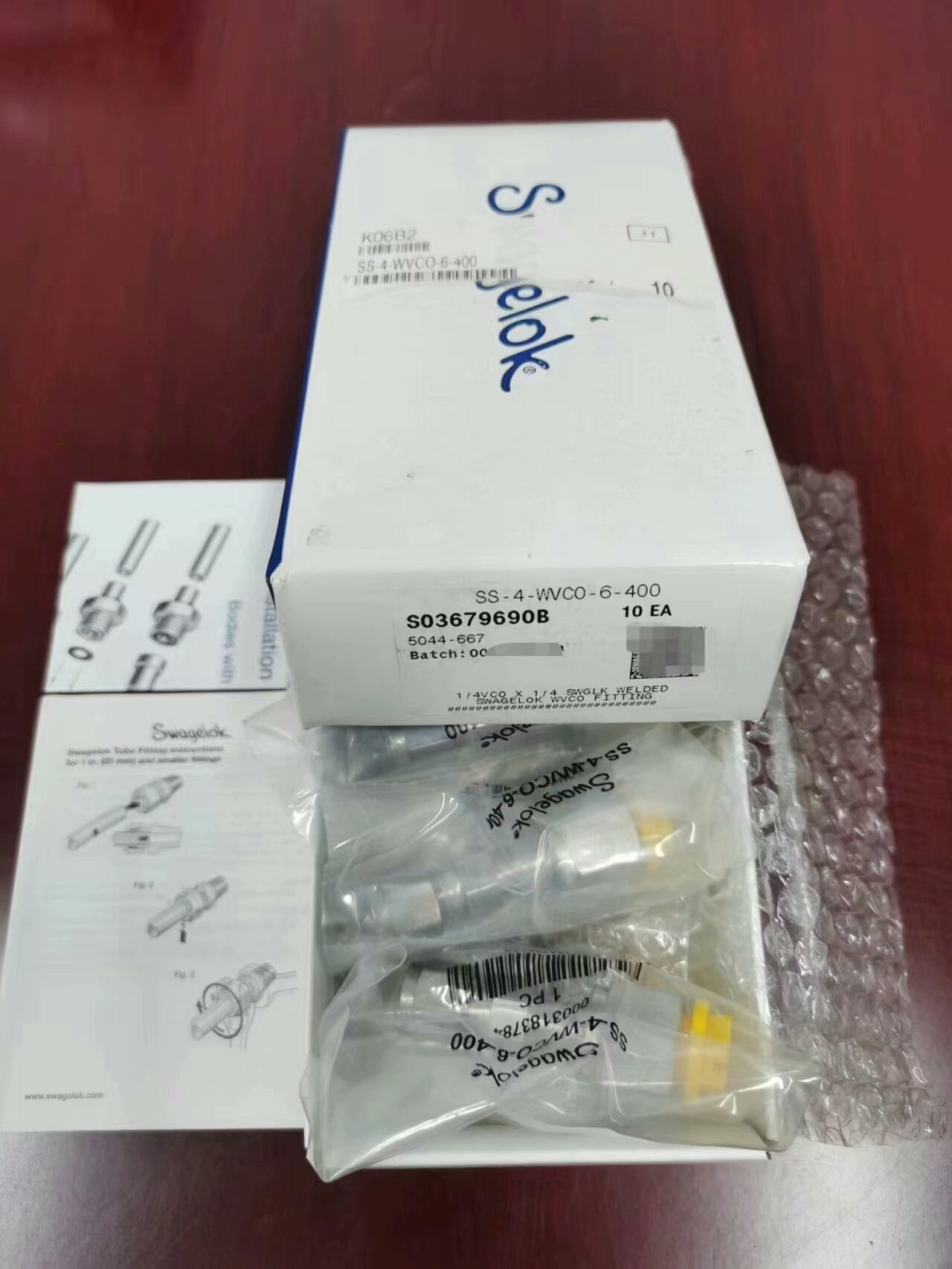 Swagelok  SS-4-WVCO-6-400 全新原装