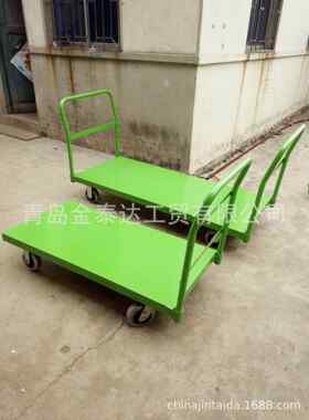 平板工具推车货仓车库房物流用大载重四轮推车