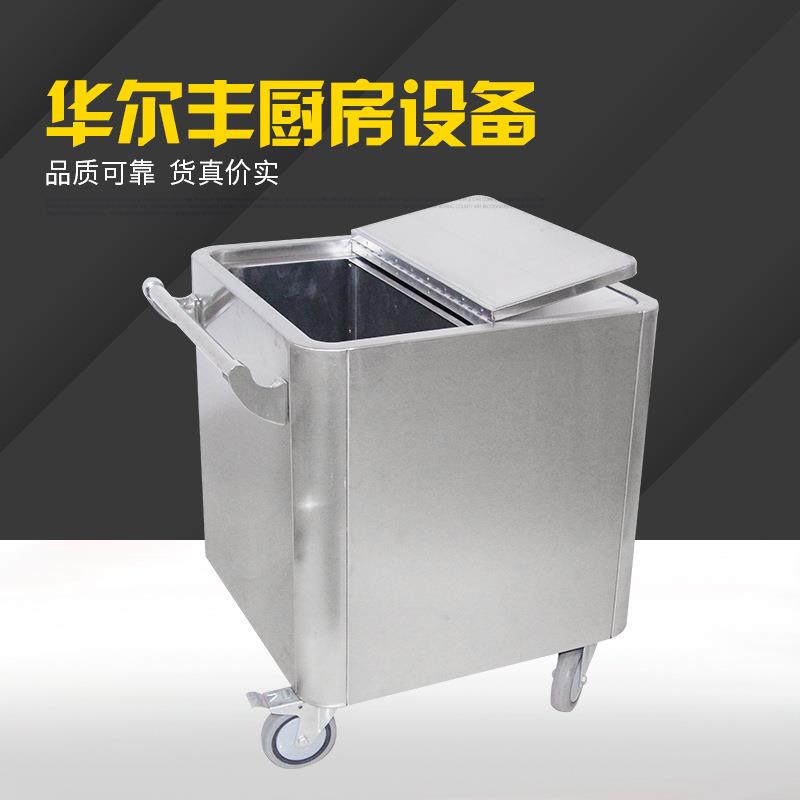 不锈钢面粉车手推式面粉储存车商用厨具厂家生产直销图片
