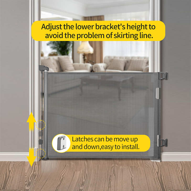 新品伸缩门栏宠物猫咪围栏免打孔楼梯口护栏栅栏室内儿童防护