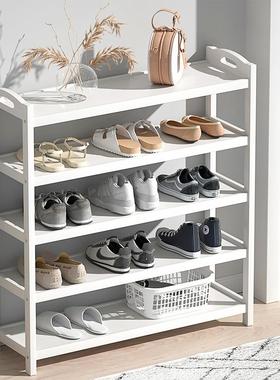 楠竹鞋架简易子门口家用经济型室内宿舍鞋子多层收纳神器白色鞋柜