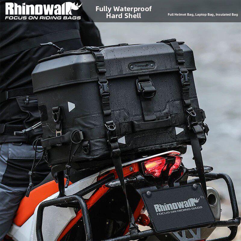 Rhinowalk犀牛堡垒硬壳全防水快速释放摩托车尾袋相机袋头盔袋摩