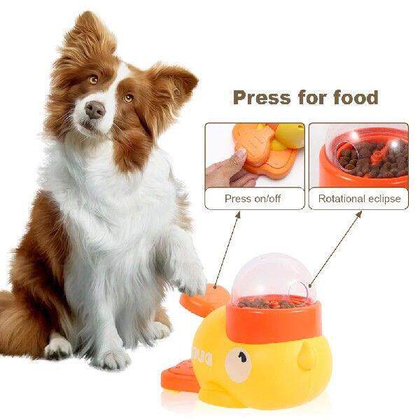 Yellow Duck Dog Slow Feeder Wear Resist Pet Interactive Toy