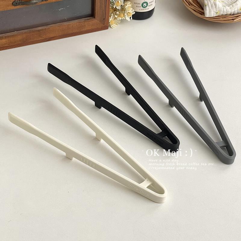 【品牌正品】食品夹硅胶夹子耐高温厨房防烫烤肉烧烤煎牛排专用面