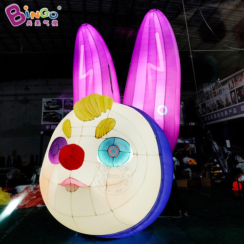 卡通充气闪电兔气模 游乐园万圣节卡通主题活动装饰美陈模型道具