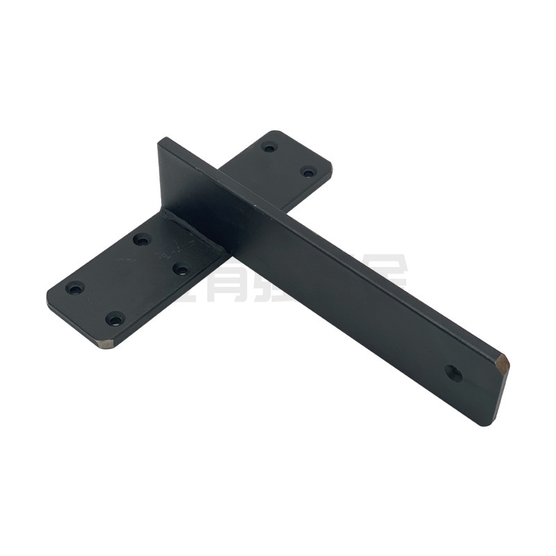 亚马逊10mT黑型架悬挂搁板支架色台面板支撑架隐形10mmT型层托厚