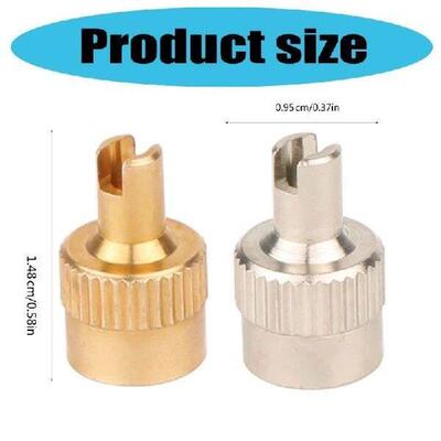 T4MF 10Pcs Slotted Head Stem Cover Car Motorcycle Tire