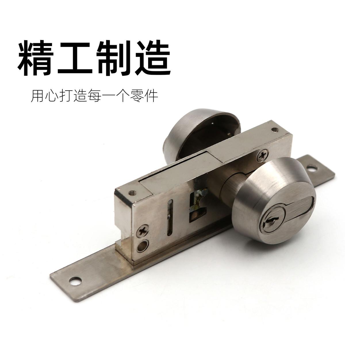 恒驰窄门框地锁推拉门锁有框门玻璃门地插锁铝合金门锁型材暗装锁