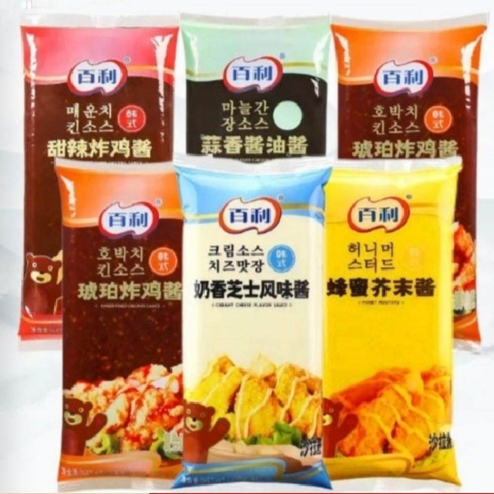 炸鸡甜辣酱百利蜂蜜黄芥末酱商用1kg韩式琥珀奶香酸甜辣韩国炸