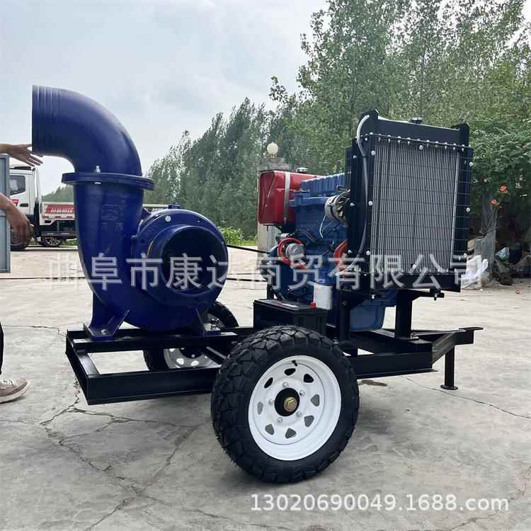 KD-CS-4柴拖车水泵图片抽水排油水灌溉6寸8寸10寸1寸2泵工程抽水