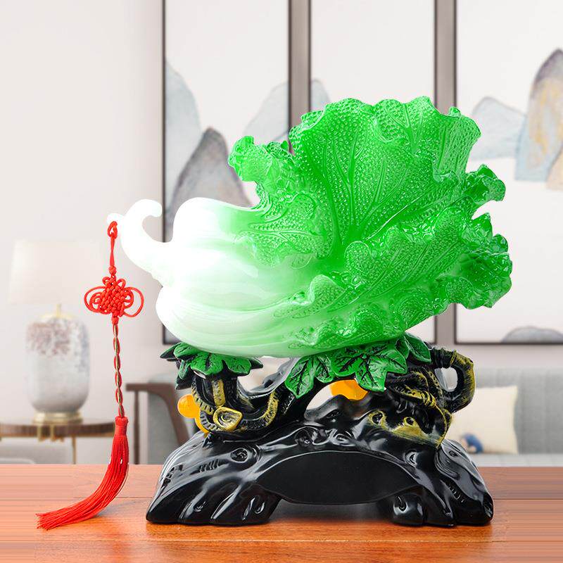 招财纳玉白摆福件(菜摆厂家直供)客厅酒柜家居件招财纳福办公树