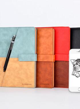 Elfinbook X皮面本App备份管理智能纸质笔记本可重复书写绘画手抄