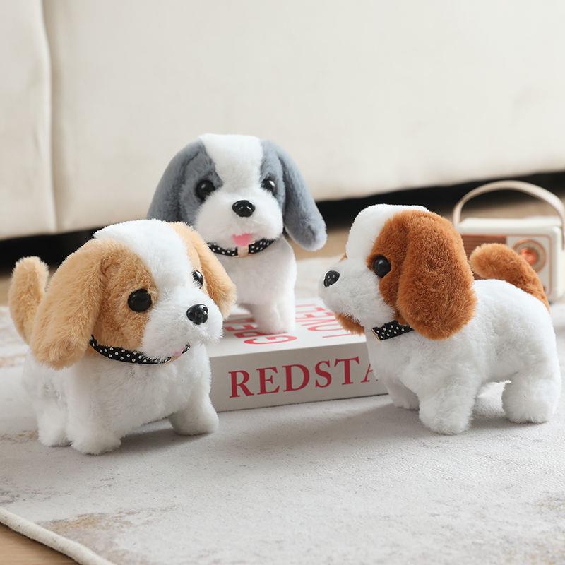 毛绒电动小狗儿童玩具彷真泰迪狗狗会走会叫发声宝宝男女孩礼物