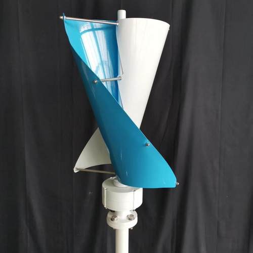 新品型小号螺旋型风力发电机蓝色白色