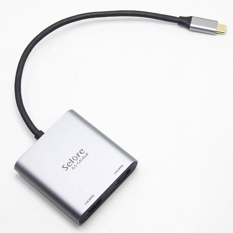 二多屏cusb  hdmi一分外接转 /全功能雷电4cto3协议  -hdmi  mst