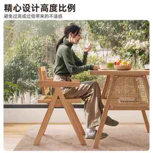网红台小桌实椅藤编三件套小户型家用一桌两椅圆形茶LVQ桌椅木阳